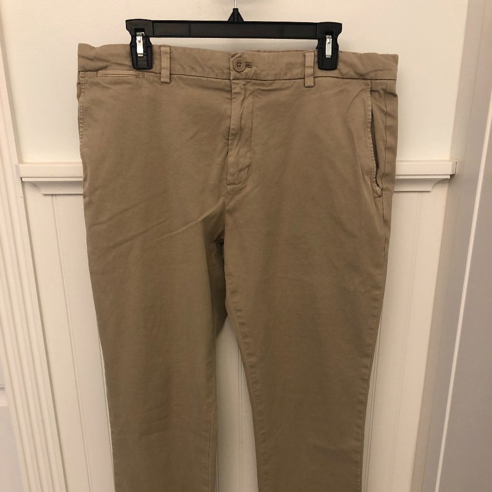 Vineyard Vines Mens Breaker Pants 36x34 Khaki/Tan